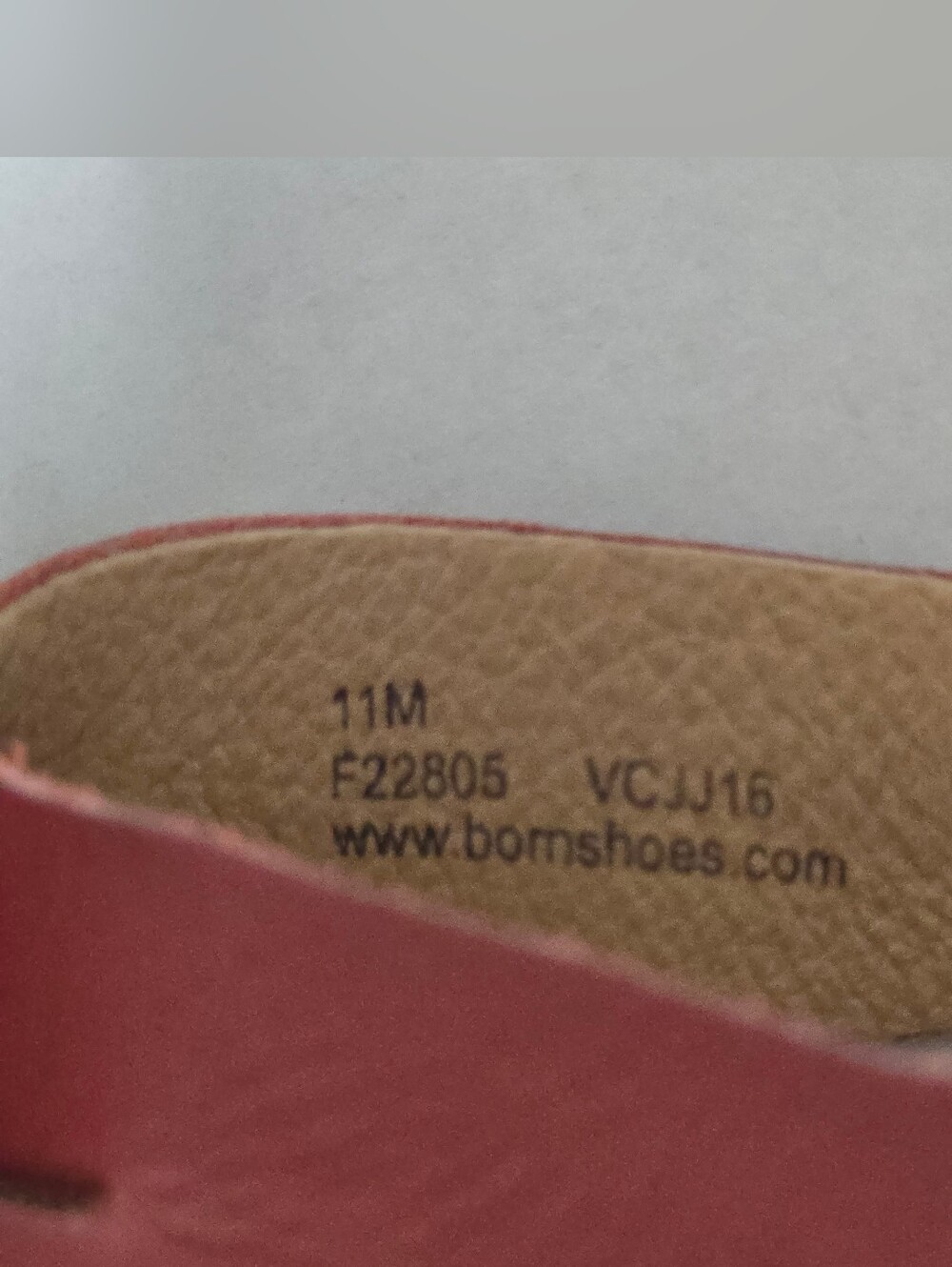 BORN Red Leather Strappy Wedge Sandal - Women 11 - Picture 4 of 11